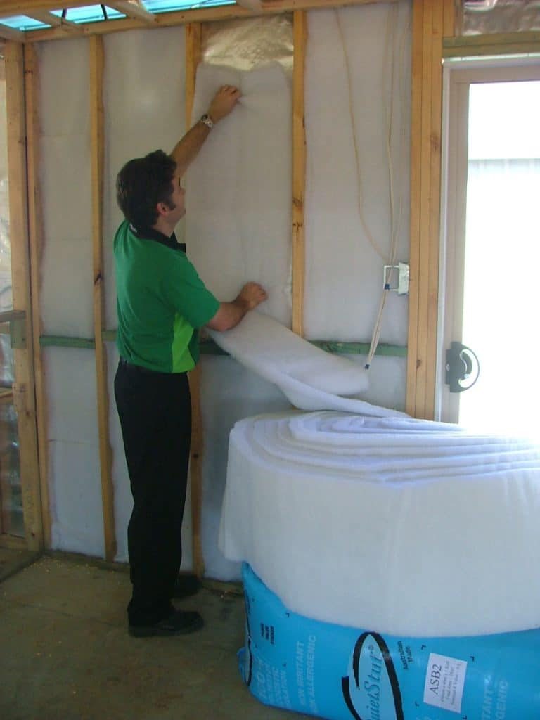 Man installing ventillation - The Woolmen in Alstonville NSW